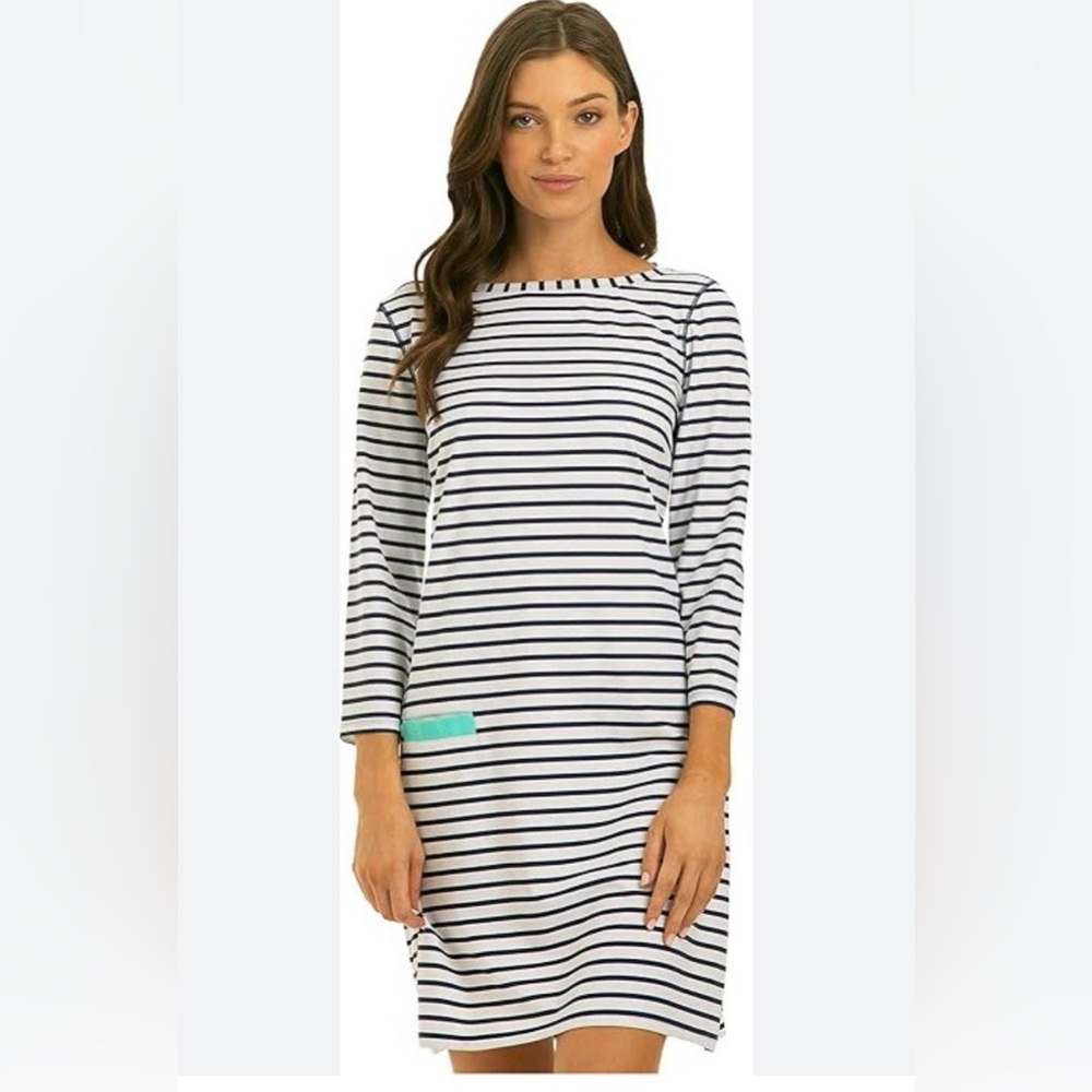 Cabana Life Women’s Tunic 3/4 Long Sleeve Summer Dress,Wrinkle Resistant NWT